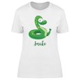 thumbnail image 1 of Cute Snake Doodle Cartoon Tee Women's -Image by Shutterstock, 1 of 2