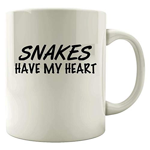 Cute Snakes 11 oz Coffee Mug - Snakes Have My Heart White Ceramic Gift
