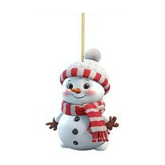 Cute Snowman Car Hanging Ornaments for Christmas Tree, Home Christmas Decorations for Indoor Party Decor