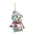 thumbnail image 1 of Cute Snowman Car Hanging Ornaments for Christmas Tree, Home Christmas Decorations for Indoor Party Decor, 1 of 5