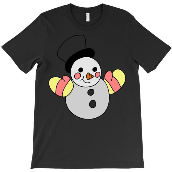 Cute Snowman Themed Christmas Holiday Graphic Design Style Themed Fun - Last-Minute Gift G32997 Unisex T-Shirt, Up to Size 5XL