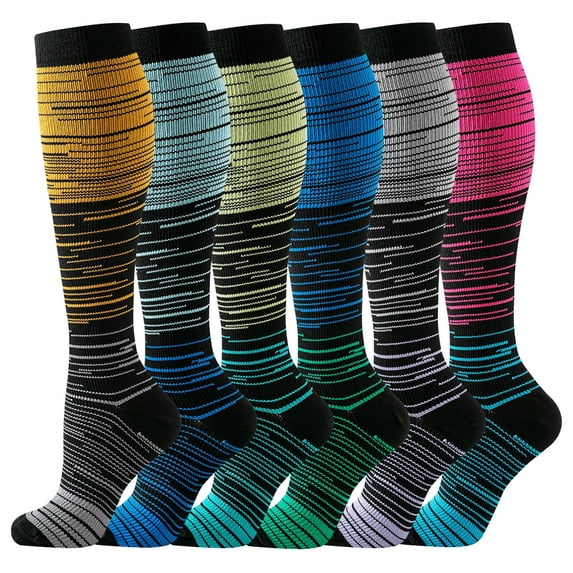 Cute Socks for Women Crew New Long Length Sports Home Tube Socks Pattern Socks for Adult Winter Warmth and Pressure Socks Style B-66 Multicolor S