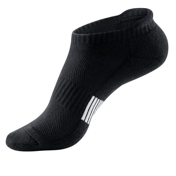 Cute Socks for Women Crew, Women's Solid Color Thick Warm Breathable Outdoor Sports Socks New Cotton Socks for Women Ankle Style B-108 Black M