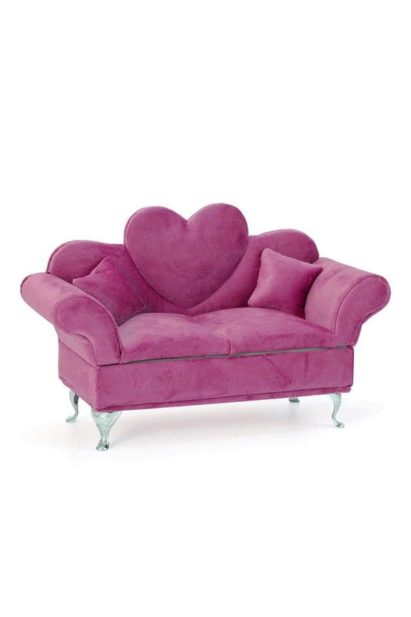 JNANEEI Cute Sofa Shape Jewelry Box Beautiful for Case Fashion Jewelleries Storage Showcase Holder Organizer for Earring Neckalce Pendant