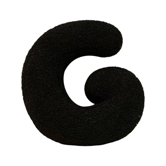 Cute Soft Letter Throw Pillow - Decorative English Alphabet Cushion for Living Room Sofa Couch Bedroom Bed Car Decor - Versatile Home & Office Accent Accessory