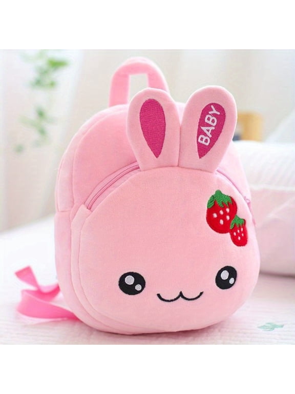 Cute Soft Plush Animal Cartoon Mini Backpack Cute cartoon rabbit backpack, casual plush Backpack , mini cartoon travel backpack.