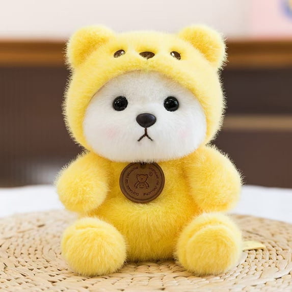 Cute Soft Plush Companion Doll, 3D Fluffy Plush Exquisite Embroidered Mini Figurine, Desktop Claw Machine Doll for Home Office Desk Shelf Car Dashboard Tabletop Ambiance Decor, G