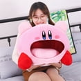 thumbnail image 1 of Cute Soft Plush Doll Toy Decoration, Pink Cozy Plush Hat Doll Head Nap Holiday And Birthday Gift For Men And Women, 1 of 4