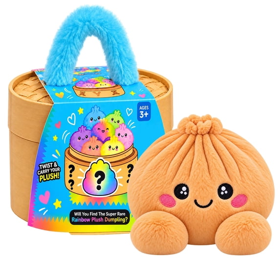 Cute Soft Plush Dumpling Squishy Mystery Box, Mystery Squeeze Dumpling, Squishy Dumpling Stress Relief Toy with Realistic Texture, Glitter Stress Relief Squeeze Balls, Party & Birthday Gifts Adults