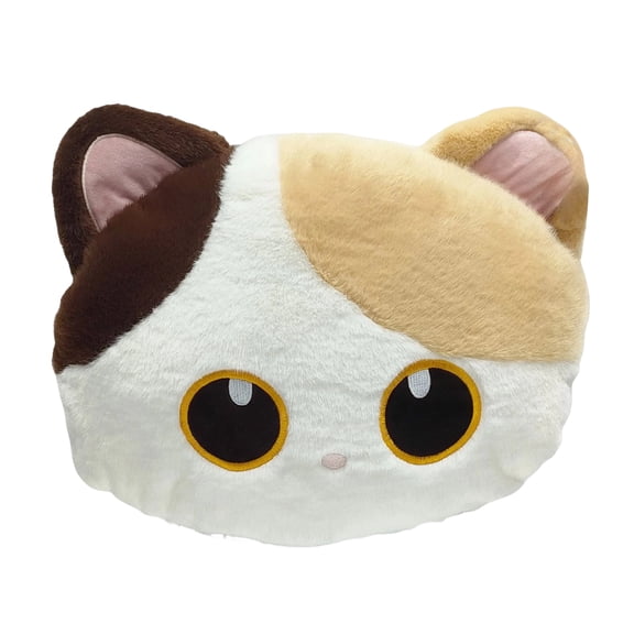 Cute Soft Round Cat Kitten Stuffed Animals Cat Kitten Plush Toys Cat Kitten Plushies Throw Pillow Cat Kitten Hugging Cuddly Cat Kitten Doll Pillow Gift for Boys Girls and Cat Lovers, 13.4x18.5 Inch