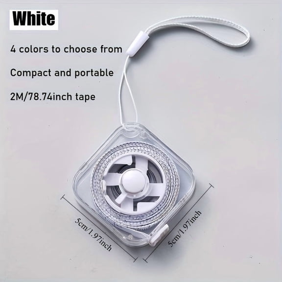 A Cute Soft Tape Measure of 2 Meters/6 Feet,Featuring a Portable Retractable Locking Mechanism And Clear Centimeter/Inch Markings Home Use,Waist,Chest,And Height Measurements-Durable And Easy to