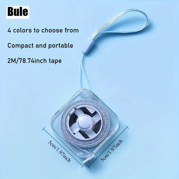 A Cute Soft Tape Measure of 2 Meters/6 Feet, Featuring a Portable Retractable Locking Mechanism And Clear Centimeter/Inch Markings - Ideal for Sewing, Home Use, Waist, Chest