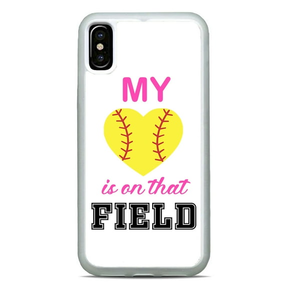 Cute Softball Phone Case Sports Fan Slim Shockproof Hard Rubber Custom Case Cover For iPhone 15 Pro Max 14 Plus 13
