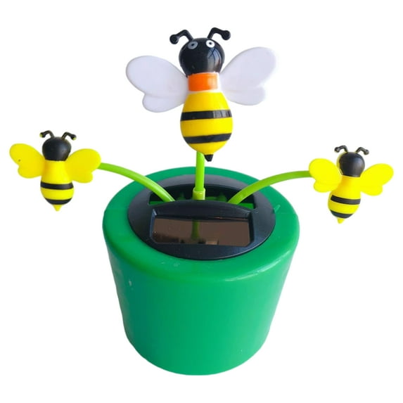 Cute Solar Power Flip Flap Flower Insect for Car Decoration Swing Dancing Flower Eco-Friendly Bobblehead Solar Dancing Flowers in Colorful Pots