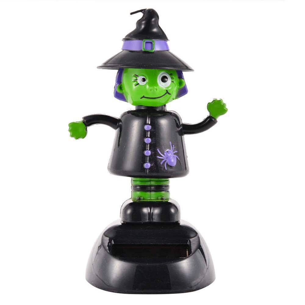 Cute Solar Powered Bobble Head Dancing Toys For Desk Home Car Xmas