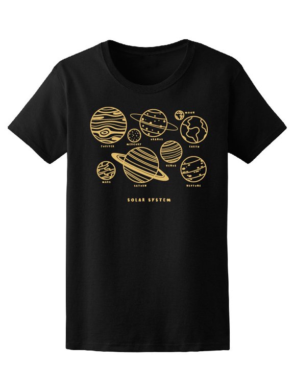 Cute Solar System Cute Planets T-Shirt Men -Image by Shutterstock, Male x-Large