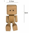 thumbnail image 1 of Cute Solid-Wood Leg-shaking Robot Figurine Car Mounted Aromatherapy Accessory-D, 1 of 11
