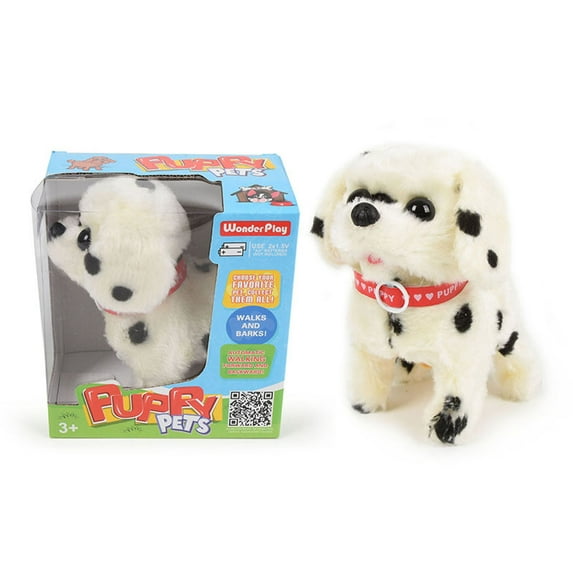 Cute Somersault Little Puppy - Barks, Sits, Walk, Tail-Wagging . Automatic Walking Forward And Backward ,PIush Animal Dog