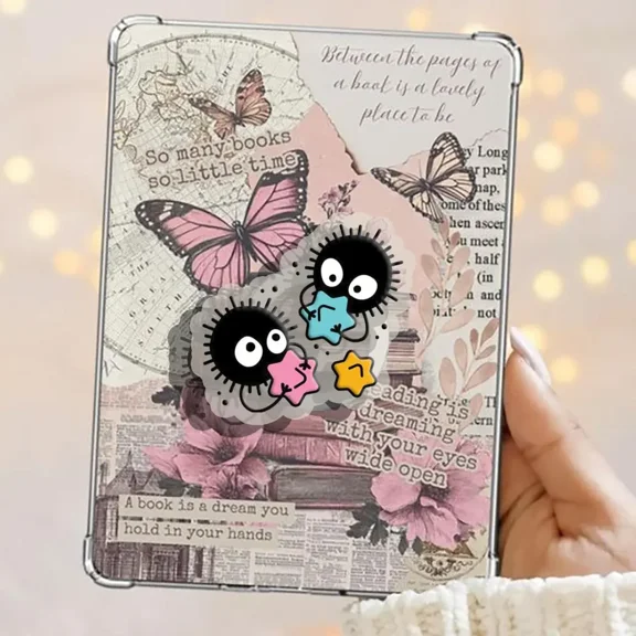 Cute Soot Sprites Anime Spirited Away Grip Book Bookish Magnetic Grip Book Lover Accessories Phone Holder Phone Grip Phone Grip Magnetic Pop Phone Grip Phone Grips