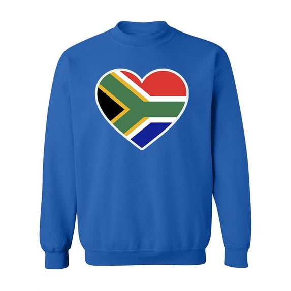 Cute South African Flag Shape Sweatshirt Women -Image by Shutterstock, Female Small