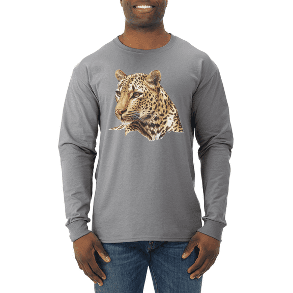 Cute Southeast African Cheetah Animal Lover Mens Long Sleeve Shirt