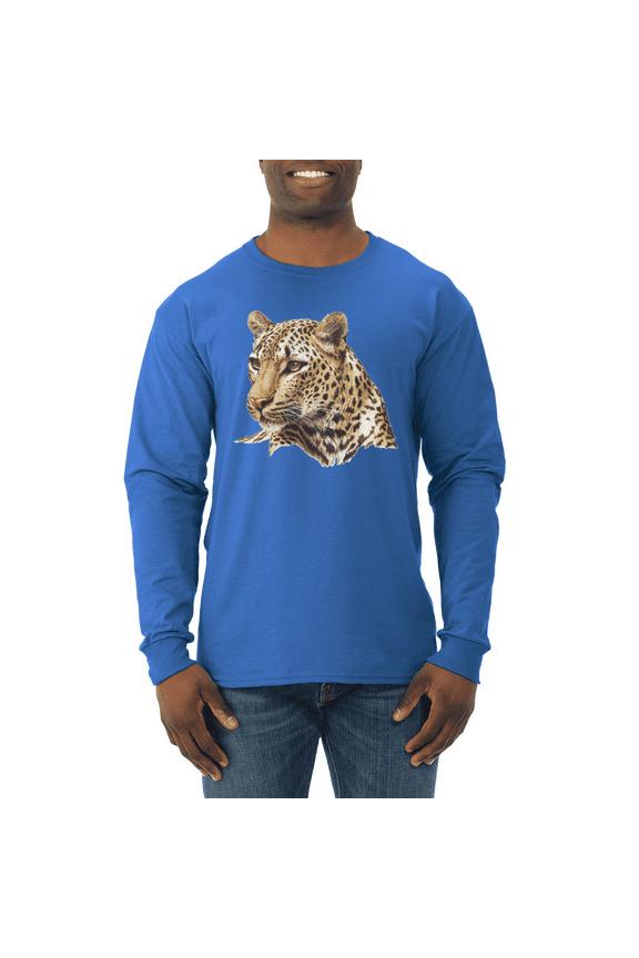 Cute Southeast African Cheetah Animal Lover Mens Long Sleeve Shirt