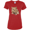 thumbnail image 1 of Cute Southeast African Cheetah Animal Lover Womens Graphic T-Shirt, 1 of 1