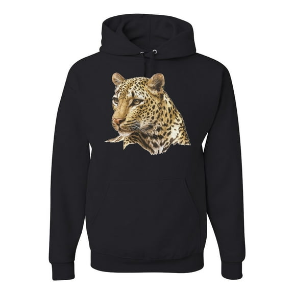 Cute Southeast African Cheetah Fashion Graphic Hoodie Sweatshirt, Black, Small
