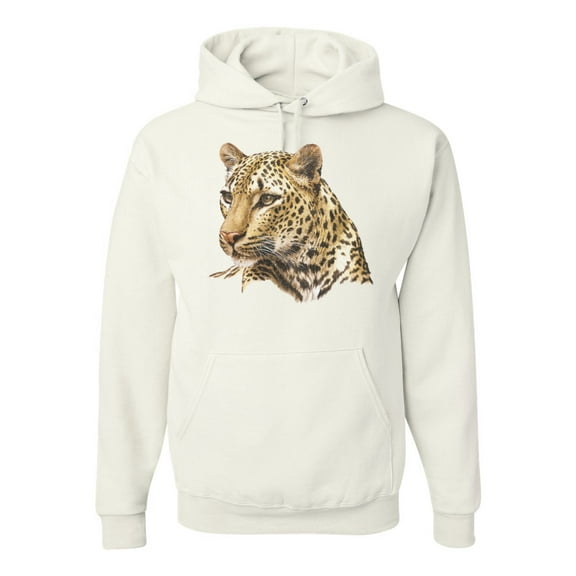 Cute Southeast African Cheetah Fashion Graphic Hoodie Sweatshirt, White, X-Large