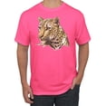 thumbnail image 1 of Cute Southeast African Cheetah Fashion Graphic T-Shirt, Neon Pink, 5XL, 1 of 1