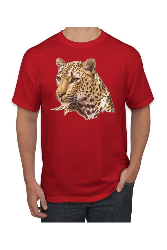 Cute Southeast African Cheetah Fashion Graphic T-Shirt, Red, 3XL