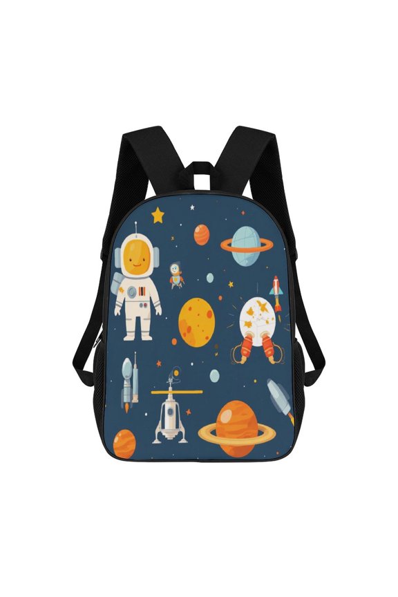 Cute Space Explorer Pattern Backpack 17in Laptop traveling Bag Bags