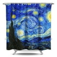 thumbnail image 1 of Cute Space Shower Curtain Galaxy Bathroom Decor Waterproof Quick-Dry 84x72 Inch Astronaut Planet Nebula Cosmic Design with 12 Hooks, 1 of 4