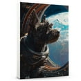 thumbnail image 1 of Cute Space Suit Dog Art Print, Scottish Terrier Dog Poster Decorative Painting, Astronaut Space Dog Canvas Wall Art Living Room Posters Bedroom Painting, 1 of 6