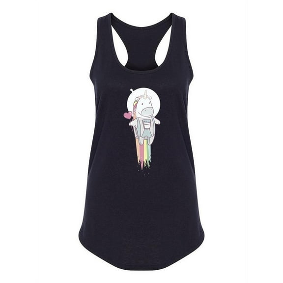 Cute Space Unicorn Tank Women -Image by Shutterstock, Female x-Large