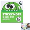 thumbnail image 1 of Cute Sparkle Sticky Notes Pull Out Glitter Post It Notes 80 Sheets Transparent Paper Memo Pads Back To School Planner Office Supplies School Supplies Bulk,green, 1 of 7