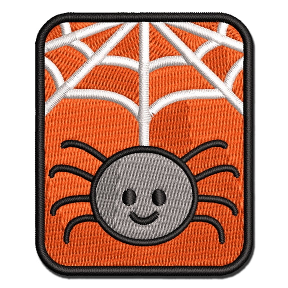 Cute Spider Applique Multi-Color Embroidered Iron-On Patch - 2.0 Inch Mini