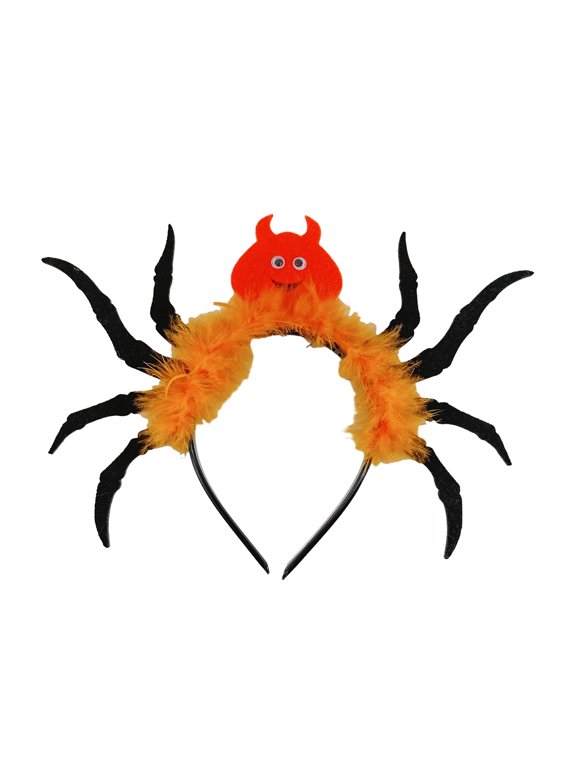 Cute Spiders Decor Hair Hoop Women Spa Wash Face Makeup Headband for Photoshoot Halloween Party Hair Accessories