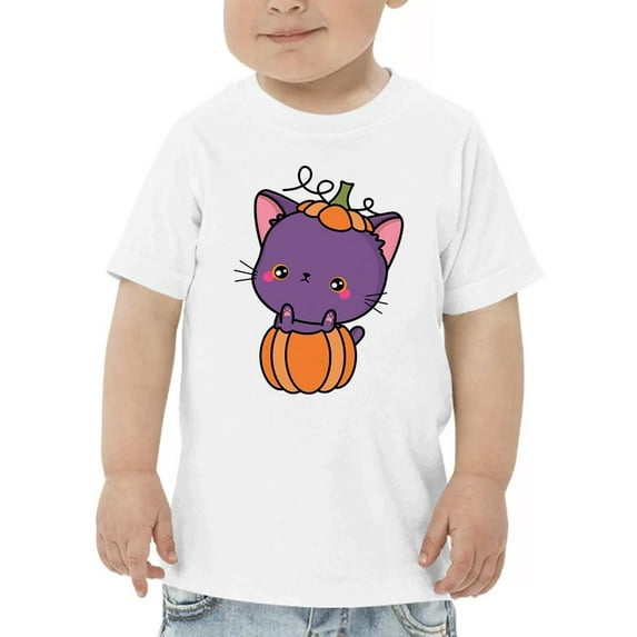 Cute Spookitty. Pumpkin Costume T-Shirt Toddler -Image by Shutterstock, 3 Toddler