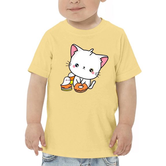 Cute Spookitty W Candies T-Shirt Toddler -Image by Shutterstock,  2 Toddler