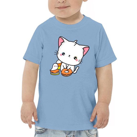 Cute Spookitty W Candies T-Shirt Toddler -Image by Shutterstock, 3 Toddler