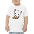 thumbnail image 1 of Cute Spookitty W Candies T-Shirt Toddler -Image by Shutterstock,  5 Toddler, 1 of 4
