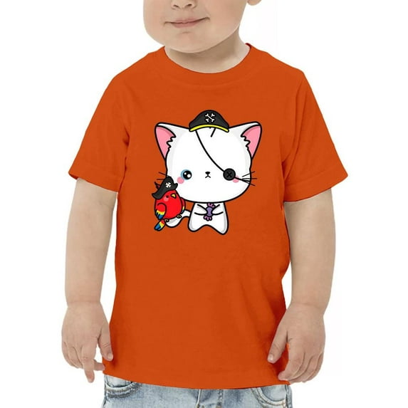 Cute Spookitty W Pirate Costume T-Shirt Toddler -Image by Shutterstock, 2 Toddler