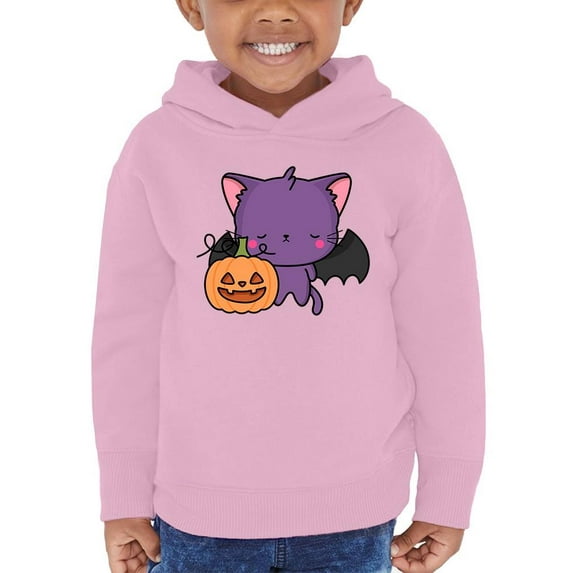 Cute Spookitty W Pumpkin Hoodie Toddler -Image by Shutterstock, 4 Toddler