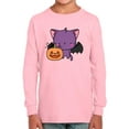 thumbnail image 1 of Cute Spookitty W Pumpkin Long Sleeve Toddler -Image by Shutterstock,  2 Toddler, 1 of 4