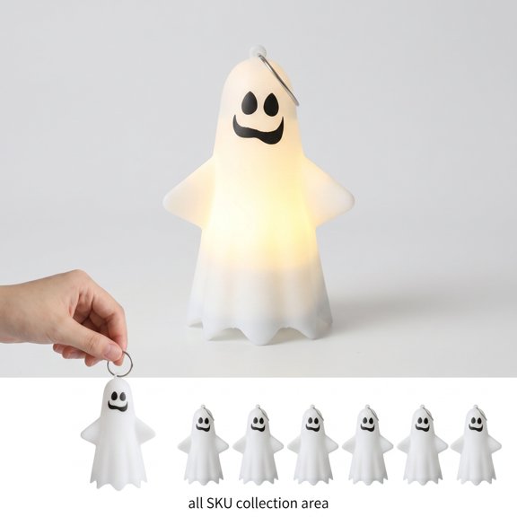Cute Spooky Ghost Halloween LED Table Lamp, Multi-Brightness Tap Touch Control Ghost Silicone Light, Compact Portable Halloween Atmosphere Light For Bedroom Desk Room Bar KTV Party Layout Supplies