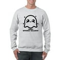 thumbnail image 1 of Cute Spooky Season Ghost Halloween Graphic - Men's Sweatshirt, 1 of 4