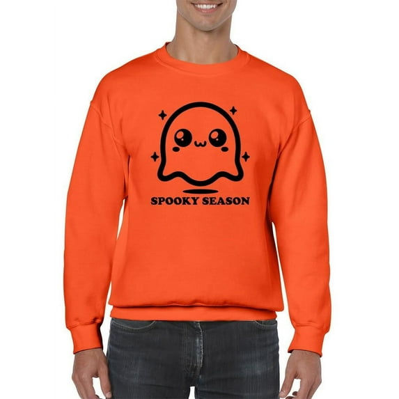 Cute Spooky Season Ghost Halloween Graphic - Men's Sweatshirt