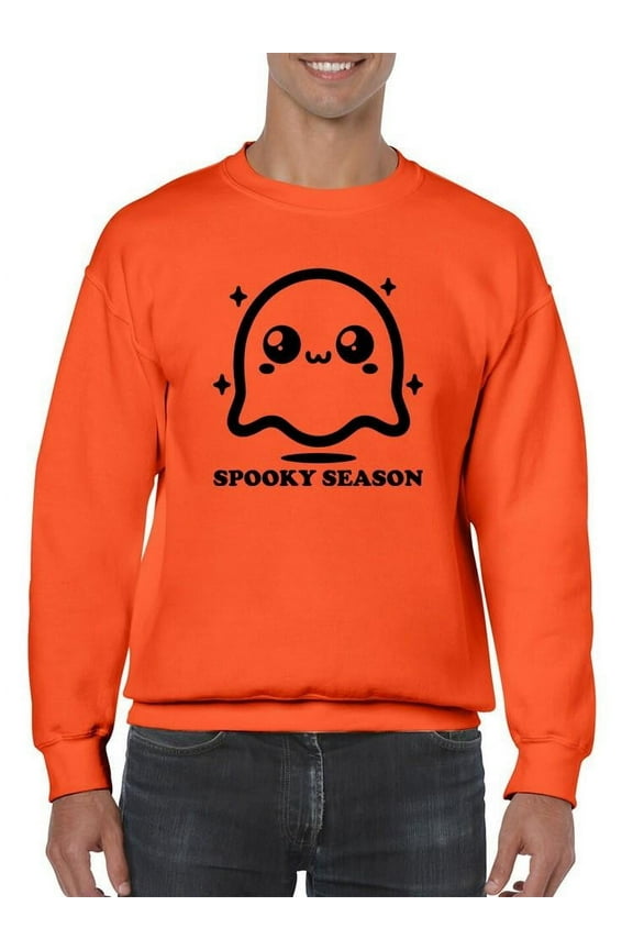 Cute Spooky Season Ghost Halloween Graphic - Men's Sweatshirt