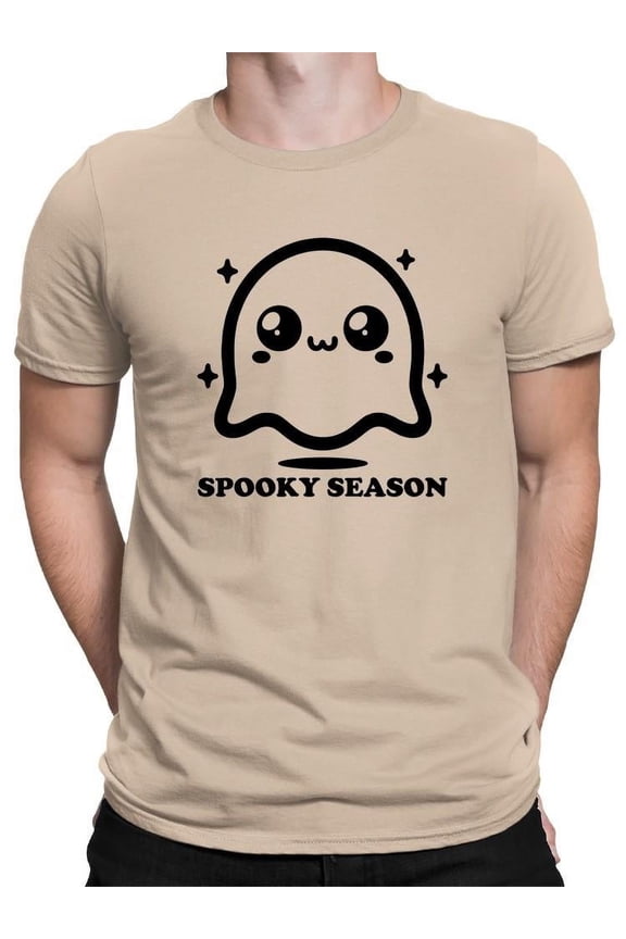 Cute Spooky Season Ghost Halloween Graphic - Men's T-shirt
